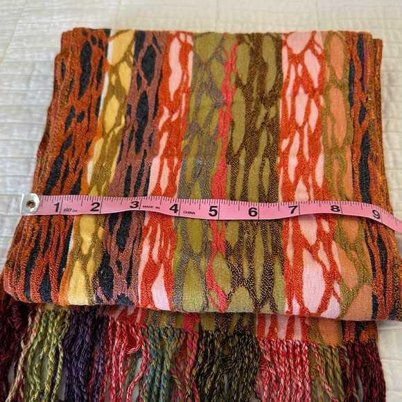 Tolani NWOT Colorful Striped Scarf - Picture 6 of 7